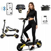 Elektrinis paspirtukas OOTD S10, 1400W, 55 km/val., 70 km, 20Ah, 10" ratai, LED apšvietimas, bekelės