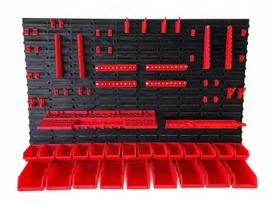 Įrankių laikymo lenta 1152x780 mm su 23 dėžutėmis ir kabliukais