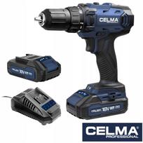 Akumuliatorinis gręžtuvas-suktukas CELMA Pro WAK-Li 18OBS, 18V, 2 x 2Ah