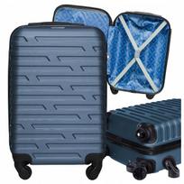 Didelis 102 l kelioninis lagaminas su nuimamais ratukais, 28", ABS, COSTA, mėlynas