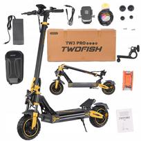 Elektrinis paspirtukas TWOFISH TW3 PRO, bekelės, 90 km, 52V/23Ah, 2x1640W, 10