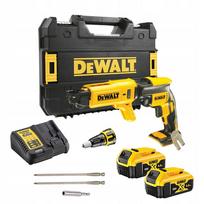 Atsuktuvas DEWALT gipskartonio plokštėms, 2x5Ah akumuliatoriai dėžutėje