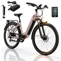 Elektrinis dviratis Maxtron Marathon 250W, 22,5Ah, 25 km/h, 150 km, šviesiai rožinis