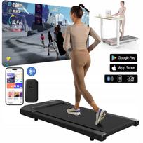 Bėgimo takelis 2in1, 2.5 KM/h, 136 kg, su APP, Bluetooth, nuotolinis valdymas, tylus, darbastaliui