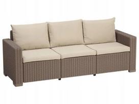Sodo sofa KETER California 3, kapučino ir smėlio spalvos