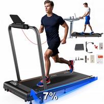 Elektrinis bėgimo takelis su nuotoliniu valdymu, lietimui jautriu ekranu, iki 12 km/h, 120 kg
