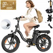 Elektrinis dviratis C16, 20", 250W, 48V, 16Ah, iki 100 km, 25 km/val.