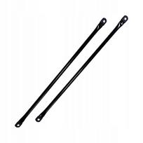 Supynės metalinės pakabos strypai, 2 vnt., 70,5 cm, juodi
