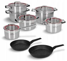 Puodų rinkinys 11 dalių Klassiker Zwieger su 24 cm ir 28 cm Forte keptuvėmis