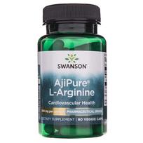 Swanson AjiPure L-argininas 500 mg - 60 Veggie Caps