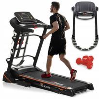 Elektrinis sulankstomas bėgimo takelis su masažuokliu, 130 kg, 17 km/h