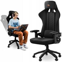 Žaidimų kėdė TREX E-SPORTS su 3D porankiais ir pasukama baze
