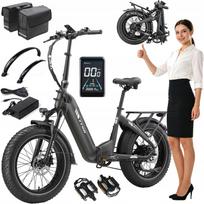 Sulankstomas elektrinis miesto dviratis TTGO F6, 250W, 48V 18Ah, 25 km/h, 140 km, 20", 70 Nm