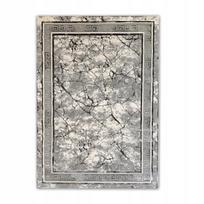 Kilimas, pilkas, 200x300 cm, su sidabrinėmis siūlėmis, elegantiškam interjerui