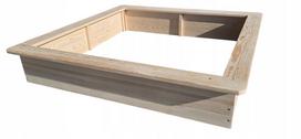 Smėlio dėžė SANDBOX, 150x150x26,3 cm, neimpregnuota