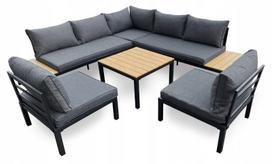 Sodo baldų komplektas: kampinė sofa ir 2 krėslai GARDENOVE