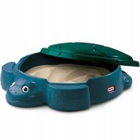 Vaikiška smėlio dėžė LITTLE TIKES TURTLE su dangčiu, žalia
