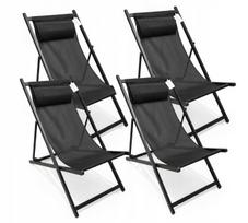 Sodo gultas su pagalve, sulankstomas, metalinis, 4 vnt., GARDEN BEACH