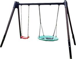 Sūpynės SWING SOLID, 2 vietos, 2 hamakai ir gandralizdis