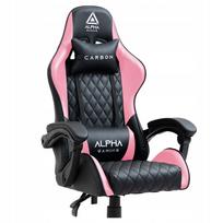 Žaidimų kėdė ALPHA, rožinė, suktuko pagrindu