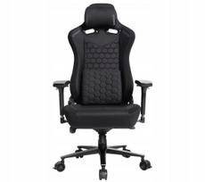 Žaidimų kėdė Ultradesk THRONE, juoda, audinė, su pasukama baze