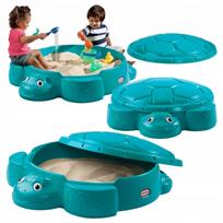 Vaikiška smėlio dėžė LITTLE TIKES su vėžlio formos dangčiu ir 2 sėdynėmis