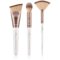 Luvia Cosmetics Highlight & Contour Set makiažo šepetėlių rinkinys su dėklu