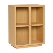 Natūralios spalvos pakabinama vitrina iš ąžuolo 70x90x39 cm Mae – Hübsch