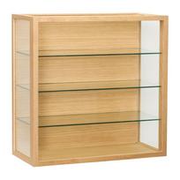 Natūralios spalvos pakabinama vitrina iš ąžuolo 60x60x27 cm Poetic – Hübsch