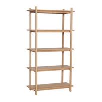 Natūralios spalvos pastatoma lentyna iš ąžuolo 80x150x39 cm Epoch – Hübsch
