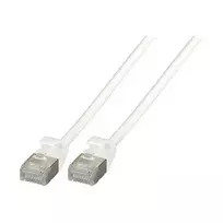 EFB RJ45 Patch Cable Cat.6A U/FTP TPE 4mm Ultraflex White 0.25m