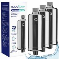 AquaFloowsidabrinis vandens filtras kietam vandeniui minkštinti 20 sluoksnių x3