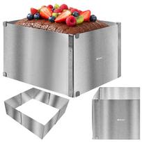 Reguliuojama kepimo forma tortams 20-38 x 24-45 x 15 stačiakampė skarda