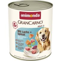 ANIMONDA „GranCarno Adult Dog“, skonis: lašiša + špinatai, 800 g