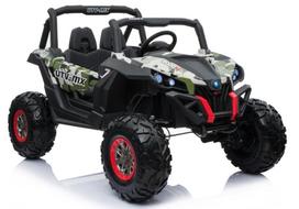 Dvivietis vaikiškas elektromobilis Buggy XMX603, juoda/žalia