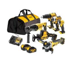 Akumuliatorinių įrankių rinkinys DeWalt DCK607M2-QW; 18 V; 2x4,0 Ah akum.