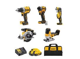 Akumuliatorinių įrankių rinkinys DeWalt DCK502P3-QW; 18 V; 90 Nm; 208 Nm; 165 mm; 3x5,0 Ah akum.