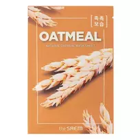 The SAEM - Natural Oatmeal Mask Sheet - Lakštinė Kaukė su Avižomis - 21 ml