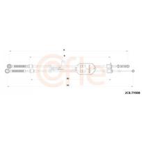 Trosas, neautomatinė transmisija COFLE 92.2CB.TY008