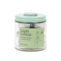 Kvapiosios arbatinės žvakutės LIGHT COTTON, 15 vnt.