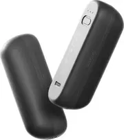 Nešiojamas šildomas rankų šildytuvas Ocoopa UT2s Mini – 2600 mAh kišeninis šildytuvas, aliuminis, juodas