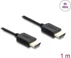 DELOCK koaksialinis High Speed HDMI laidas 8K 60 Hz 48Gbps su pintu apvalkalu, modelis 81681