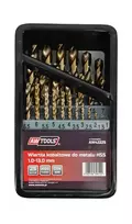 AWTOOLS HSS-Co Cobalt Twist Drill Bit Set 25-Piece 1-13 mm Metal Drilling