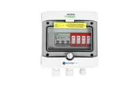 EMITER EM-55_AC Jungiklio korpusas su AC hermetišku IP65 emiteriu ir Dehn 2 tipo viršįtampio ribotuvu, 16A 3 fazės