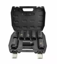 AWTOOLS Impact Socket Set 3/4 inch 8-Piece Deep Long 24-38mm Black Line