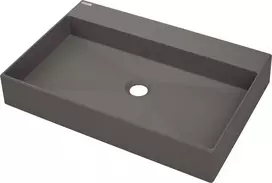 DEANTE Granito stalviršio praustuvas su maišytuvo anga - 60x40 cm Antracitas