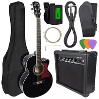 V-TONE EAG SET BK Elektroakustinė gitara + stiprintuvas, juoda