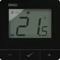 ENGO Controls E25-BATB Smart Wi-Fi termostatas, montuojamas ant paviršiaus, baltas