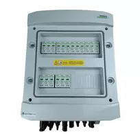EMITER Switchgear Attached DC Hermetic IP65 EMITTER su Noark 1000V Type 2 DC apsauga nuo viršįtampių, 6x PV grandinė, 6x MPPT