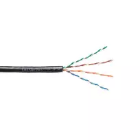 EMITER EmiterNet Outdoor UTP Cat5e Cable PVC+PE Solid Copper 4x2x0.5mm Black